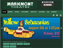 Tablet Screenshot of mariemonttheatre.com